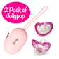 Jollypop Silicone Pacifier Case with 2 Jollypops -