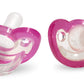 Jollypop Pacifiers 3 Months Plus Twin Pack - Pink