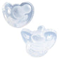 Jollypop Pacifiers 3 Months Plus - Twin Pack Clear 