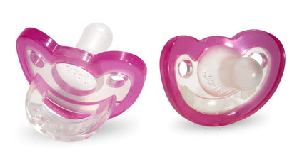 Jollypop Dummy newborn pacifier twin pack - pink